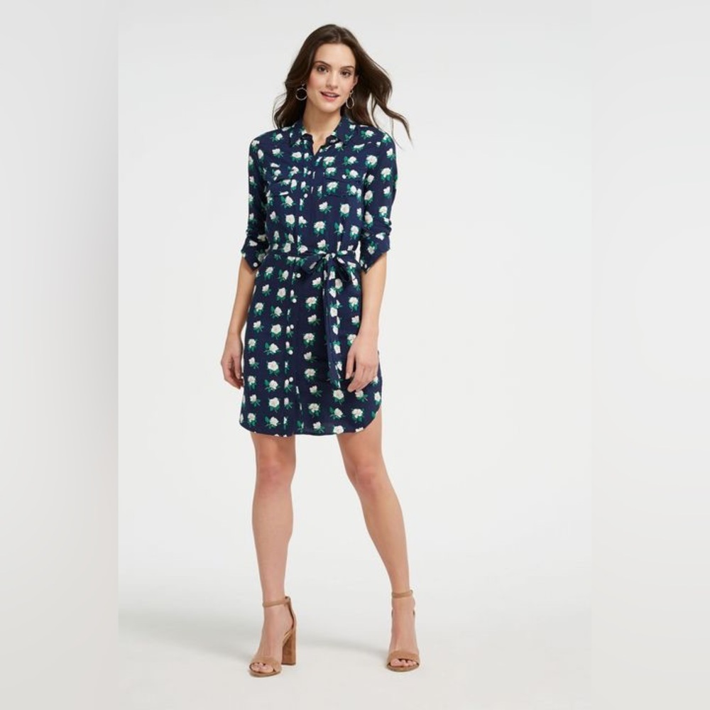 Draper James belted magnolia shirt dress